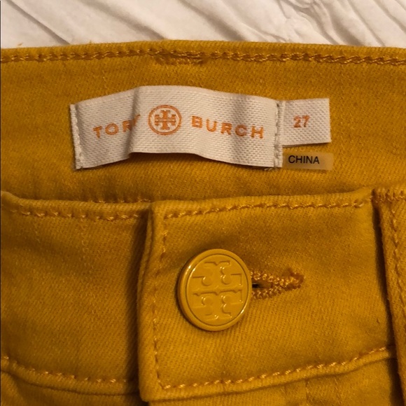 Mustard Yellow Tory Burch Jeans - Picture 6 of 9